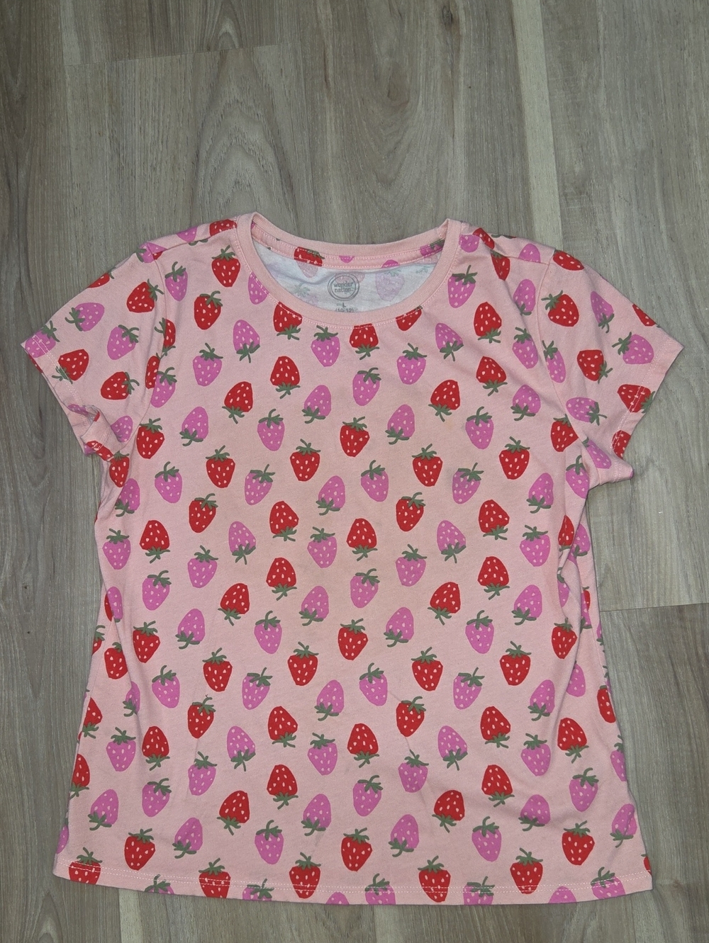 โขWonder Nationโข Little Girls Strawberry Short Sleeve Tee